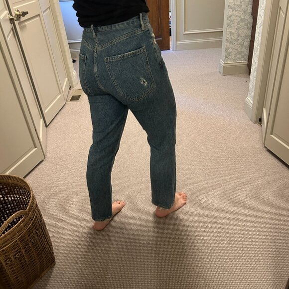 Agolde High Rise Riley Crop 27 - Picture 3 of 6